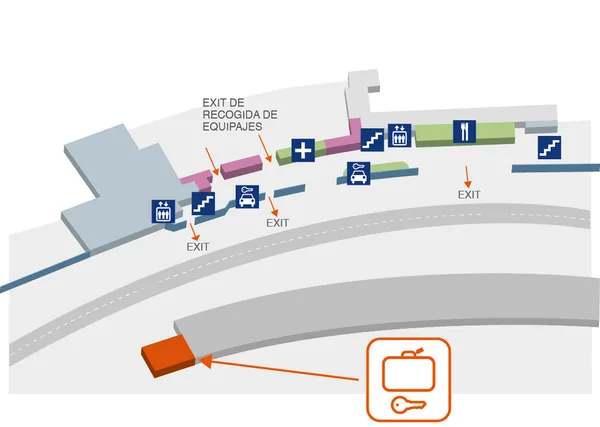 Madrid Airport T1-T2-T3 Map